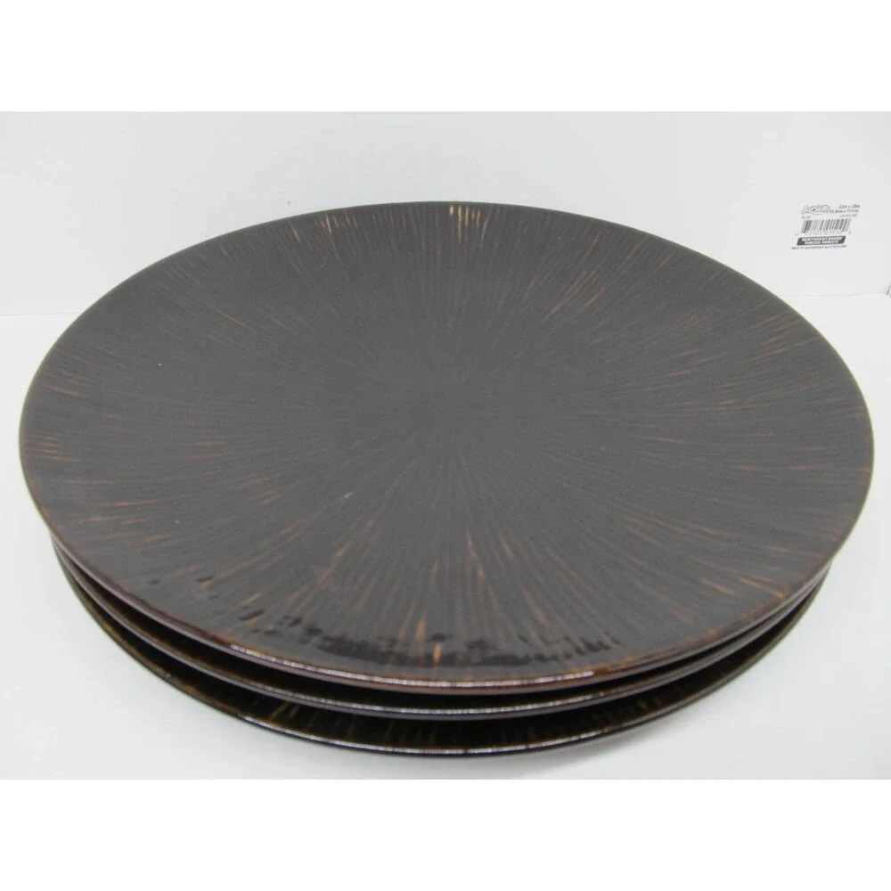 Z Gallerie Coffee Dark Brown Set Of Three 11 1/2